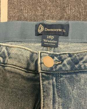 Democracy "Ab"solution Flat Front Stretch Denim Jeans - Women's 16P